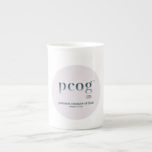 Caneca De Porcelana pcog mensagem completa; filme colorido; 