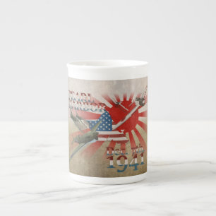 Caneca de Porcelana Pearl Habor 7 de Dezembro de 1
