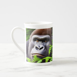 Caneca De Porcelana Peekaboo Gorilla, Copa China Óssea