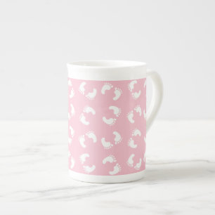 Caneca De Porcelana Pegadas De Bebês, Pé De Bebês, Passos De Pé, Passo