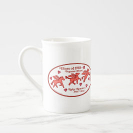 Caneca De Porcelana Pegasus Posse Ruby Reunion Porcelana de Ossos