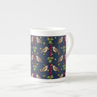 Caneca De Porcelana Pequenos Pássaros De Música