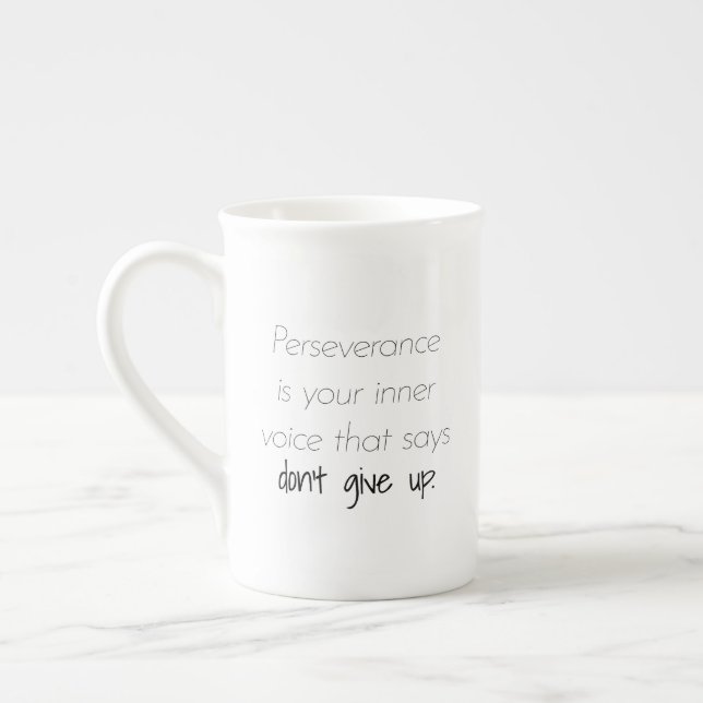 Caneca De Porcelana Perseverança Especialidade Mug (Esquerda)