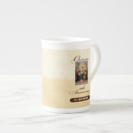 Caneca De Porcelana Personalizar, 10ª Ordenação Anniversário