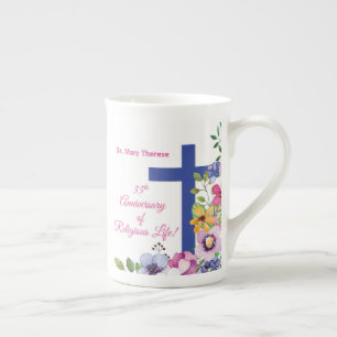 Caneca De Porcelana Personalizar, 35 anos, freira religiosa