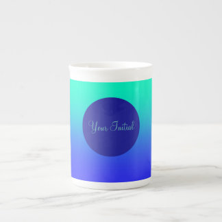 Caneca De Porcelana Personalizar Azul Verde Azul