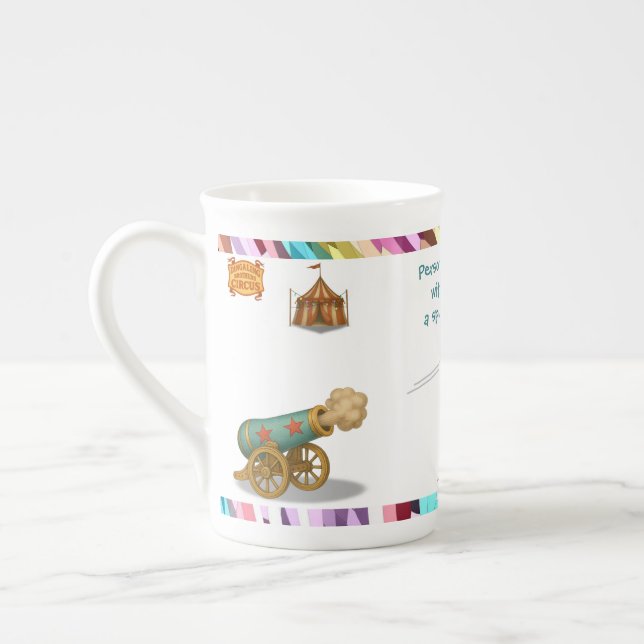 Caneca De Porcelana Personalize: Hannibal a Bala de Canhão (Esquerda)