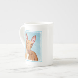 Caneca De Porcelana Pharaoh Hound Painting - Arte Cachorra Original
