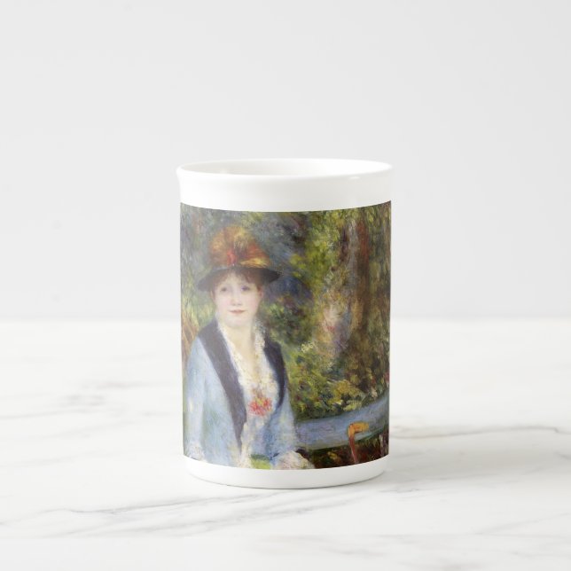 Caneca De Porcelana Pierre-Auguste Renoir - Dans les Rosa (Frente)