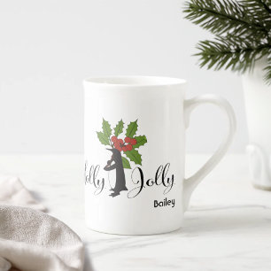 Caneca De Porcelana Pinguim Natalino Alegre e Divertido de Natal