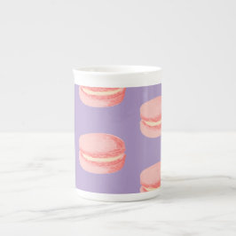 Caneca De Porcelana Pink Macaroons