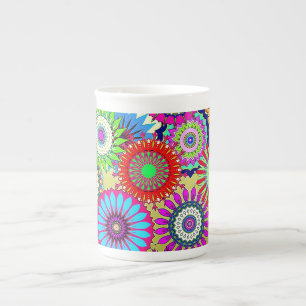 Caneca De Porcelana Pinrodas mosaicas