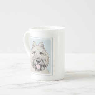 Caneca De Porcelana Pintura Bouvier des Flandres - Arte Cachorra Origi