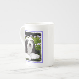 Caneca De Porcelana Pintura Collie com Manteiga - Arte Cachorra Origin