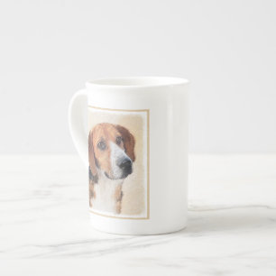 Caneca De Porcelana Pintura de Harrier - Arte de Cachorro Original Cac