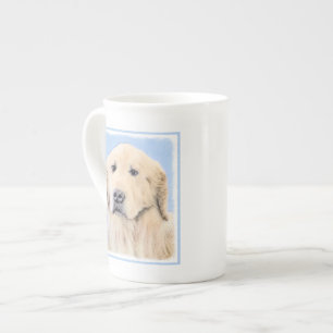 Caneca De Porcelana Pintura de Ouro para sempre - Arte de Cachorro Ori