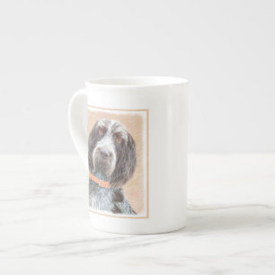 Caneca De Porcelana Pintura de Spinone Italiano - Arte de Cachorro Ori