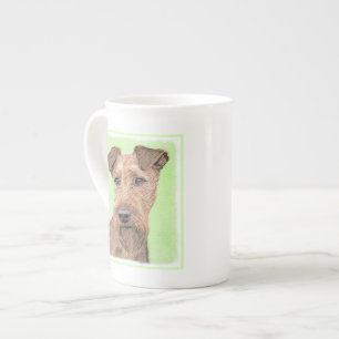 Caneca De Porcelana Pintura de Terrier irlandesa - Arte de Cão Origin