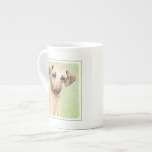 Caneca De Porcelana Pintura em Sloughis - Arte Cachorra Original