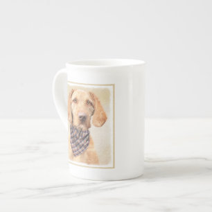 Caneca De Porcelana Pintura em Vizsla, por Wirehaired - Arte Cão Orig
