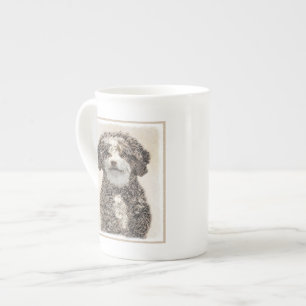 Caneca De Porcelana Pintura Espanhola de Cachorros - Arte Cachorra Ori