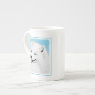 Caneca De Porcelana Pintura Samoyed - Arte Cachorra Original