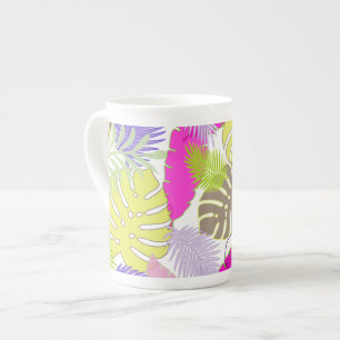 Caneca De Porcelana PixDezines floresta tropical/cor de fundo DIY