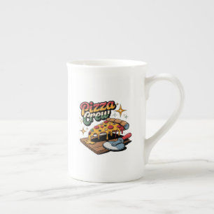 Caneca De Porcelana Pizza Crew