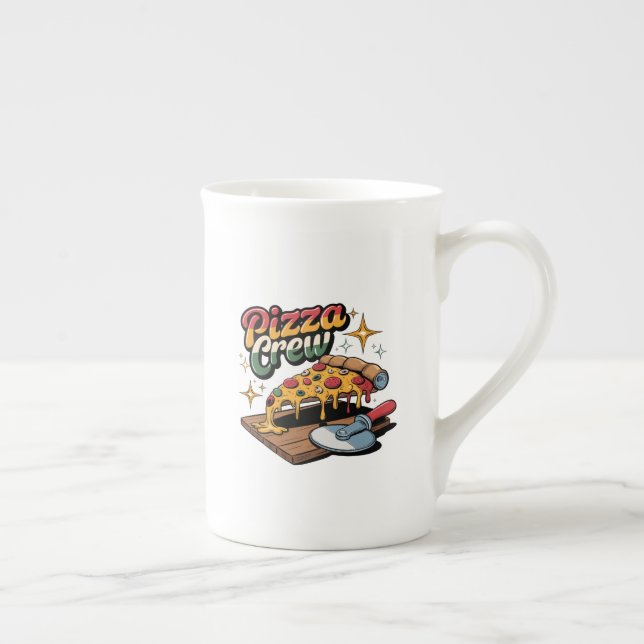 Caneca De Porcelana Pizza Crew (Direita)