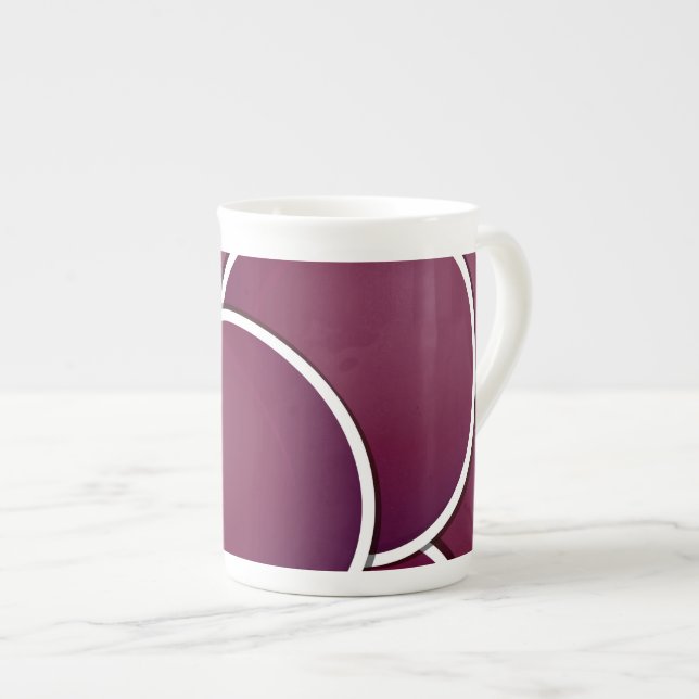Caneca De Porcelana Placa de fungo (Frente Esquerda)