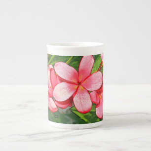 Caneca De Porcelana plumeria