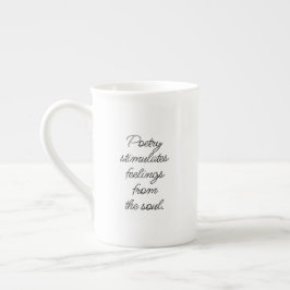 Caneca De Porcelana Poesia Estimula Mug Especialmente
