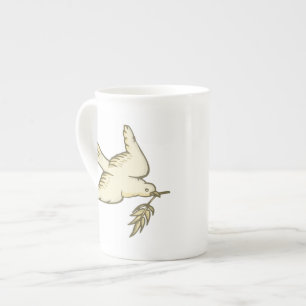 Caneca De Porcelana Pomba da paz