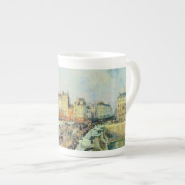 Caneca De Porcelana Pont Neuf, Tarde, Sunlight Camille Pissarro