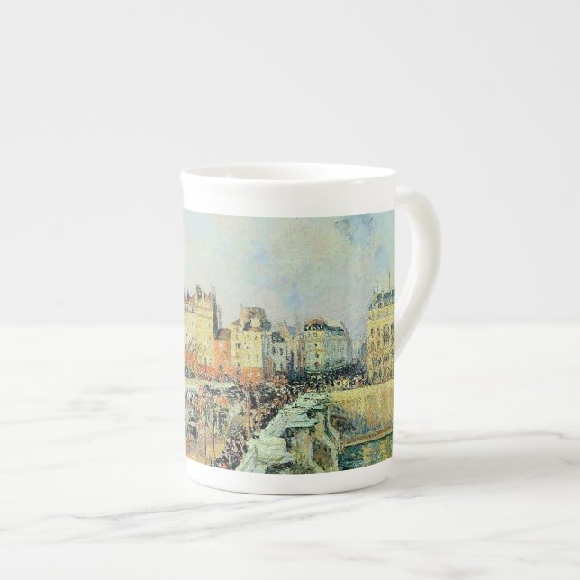 Caneca De Porcelana Pont Neuf, Tarde, Sunlight Camille Pissarro (Frente Esquerda)