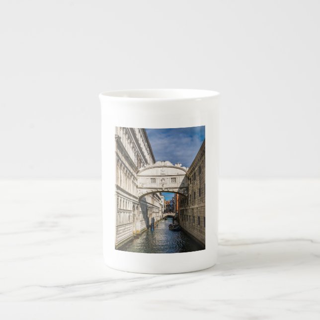 Caneca De Porcelana Ponte de Luz, Veneza, Itália (Frente)