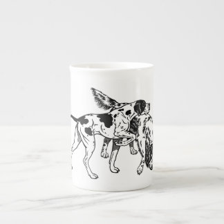 Caneca De Porcelana ponteiro e setter inglês