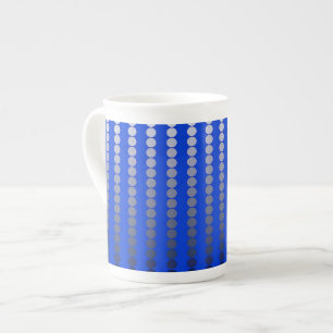 Caneca De Porcelana Pontos satíricos - azul de cobalto e turfa
