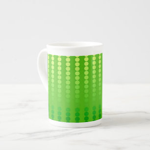 Caneca De Porcelana Pontos satíricos - tons de verde limão