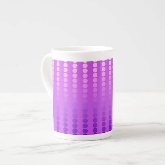 Caneca De Porcelana Pontos satíricos - violeta e orquídea (Frente Esquerda)