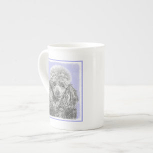 Caneca De Porcelana Poodle (Brinquedo, Miniatura) Pintura Original De 