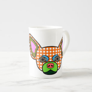 Caneca De Porcelana Pop art da chihuahua