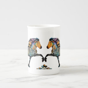 Caneca De Porcelana Pop Art Islandês Horse 