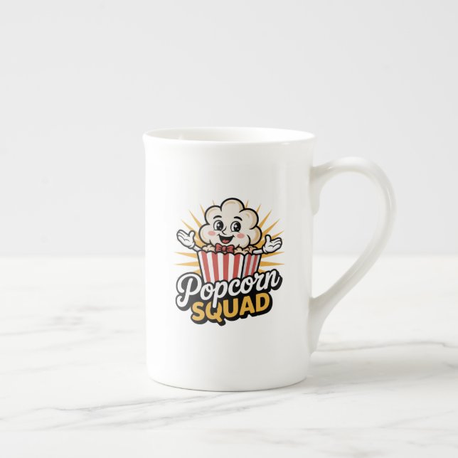 Caneca De Porcelana Popcorn Squad (Direita)