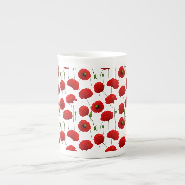 Caneca De Porcelana Poppies (Frente)