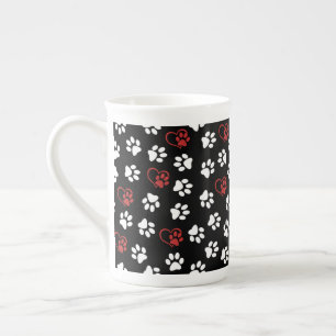 Caneca De Porcelana Porcas, Patas-Cachorros, Patas-Pretas