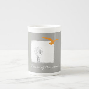 Caneca De Porcelana Potência da Tall Mug do vento