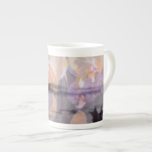 Caneca De Porcelana Pray para copos do surf (Frente Esquerda)
