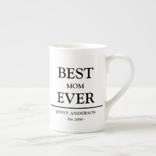 Caneca De Porcelana Presente de Mãe Simples Design Personalizado Melho