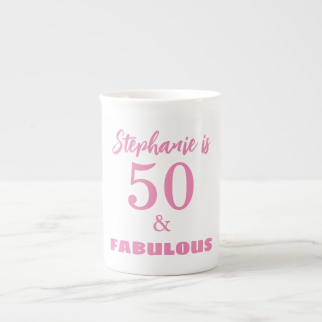 Caneca De Porcelana Presente Personalizado com Monograma para Aniversá (Frente)